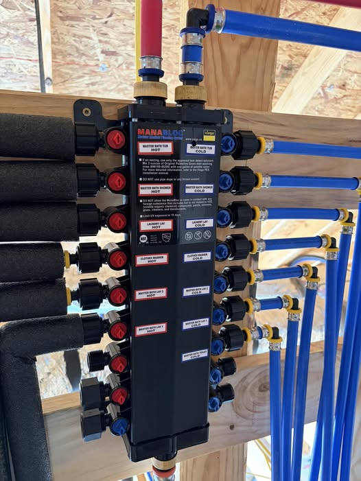 101 Alpine Street plumbing manifold